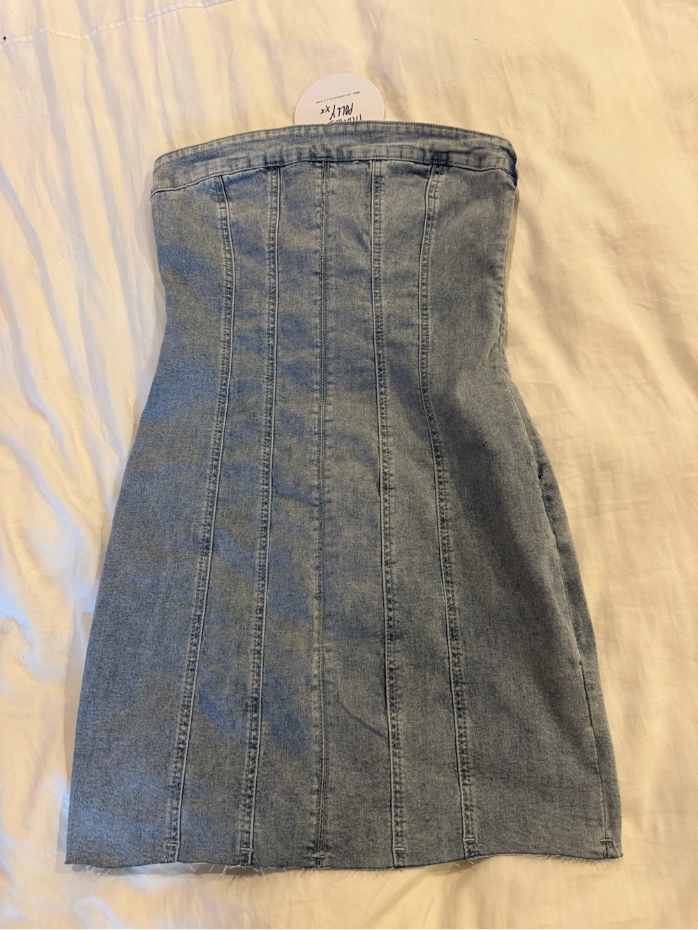 Princess Polly Denim strapless dress